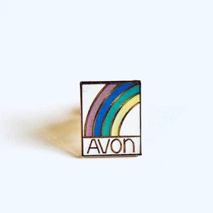 Avon Multicolor Rainbow Enamel Pin